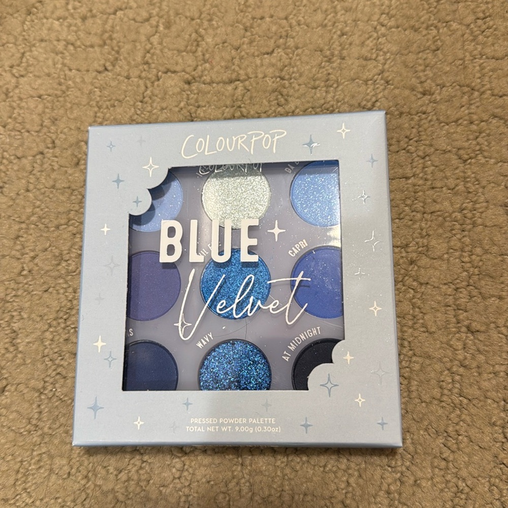 New in box Colourpop eyeshadow blue velvet